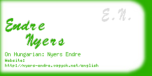 endre nyers business card